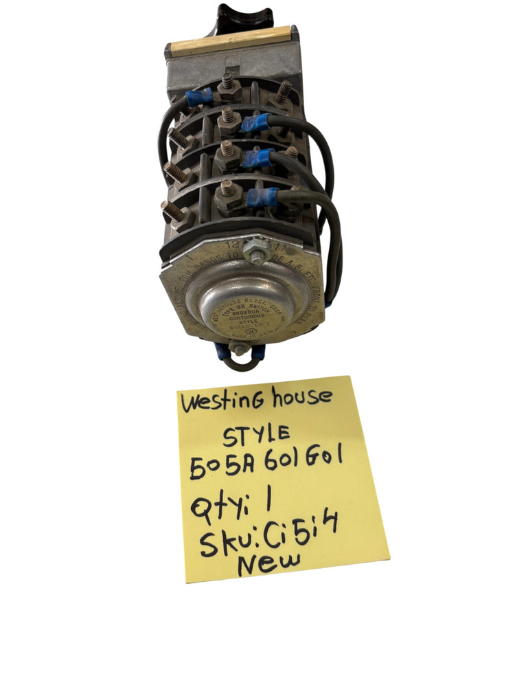 Westinghouse 505A601G01 Type W-2 Switch 600V 20A Continuous Style