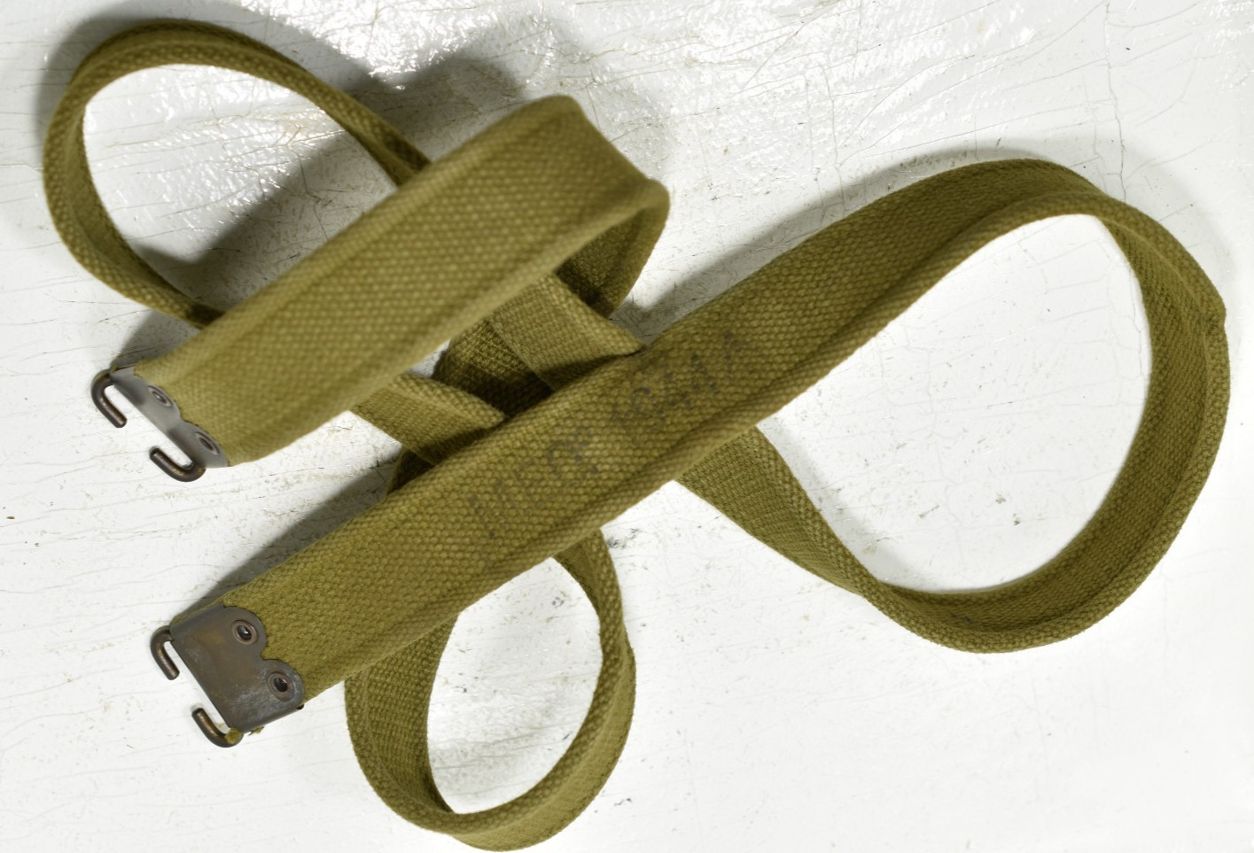 Lee Enfield WWII era 52" MKII Rifle Sling Canvas Green marked 1944