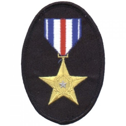 SILVER STAR PATCH VETERAN MILITARY PATCH