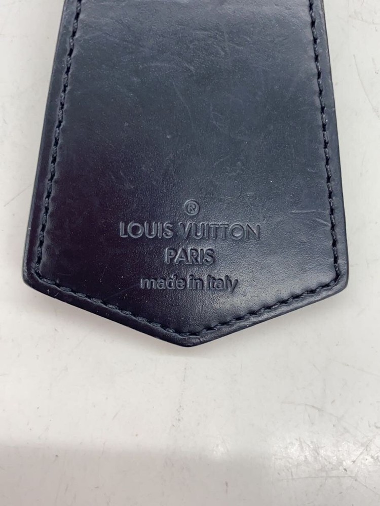LOUIS VUITTON Keychain - Enchappé_Monogram Eclipse/Canvas/Black/Men's Used