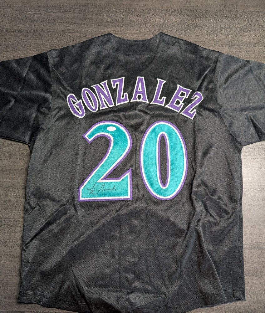 Luis Gonzalez Signed Autographed Arizona Diamondbacks Custom Black Jersey JSA