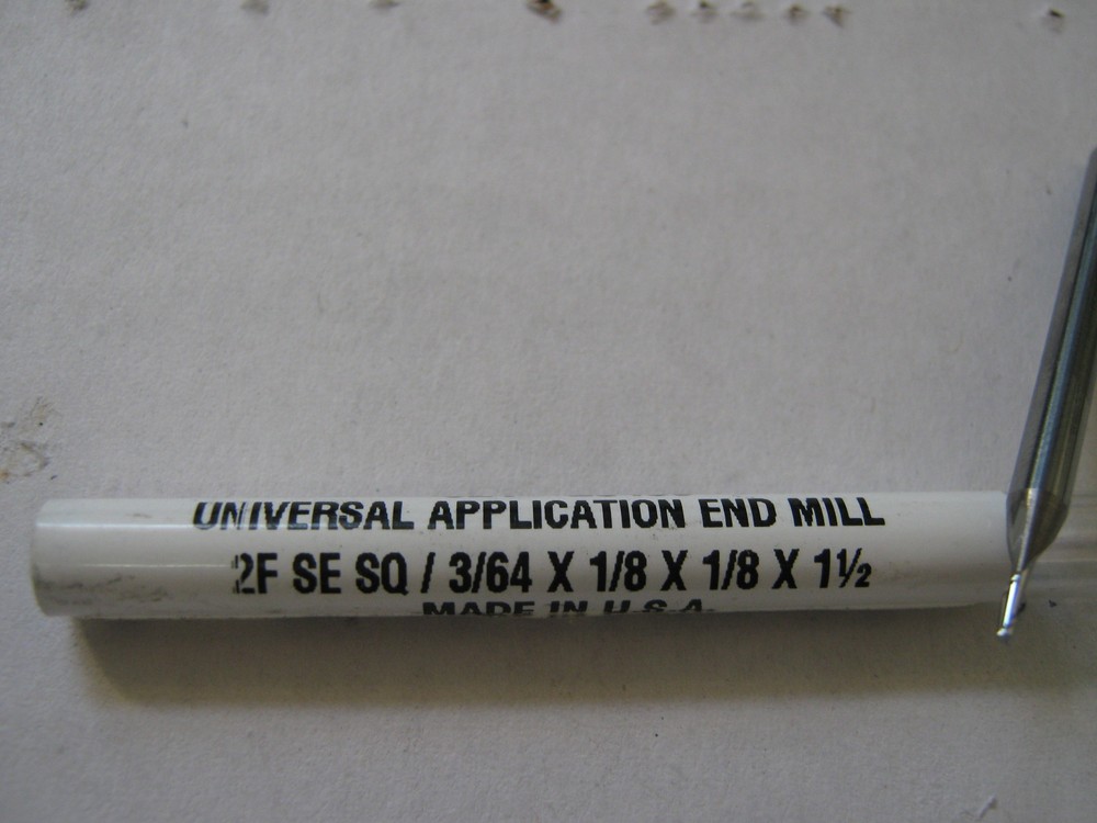 BEST CARBIDE 2 FLUTE UNIVERSAL APPLICATION 3/64" END MILL "NEW"