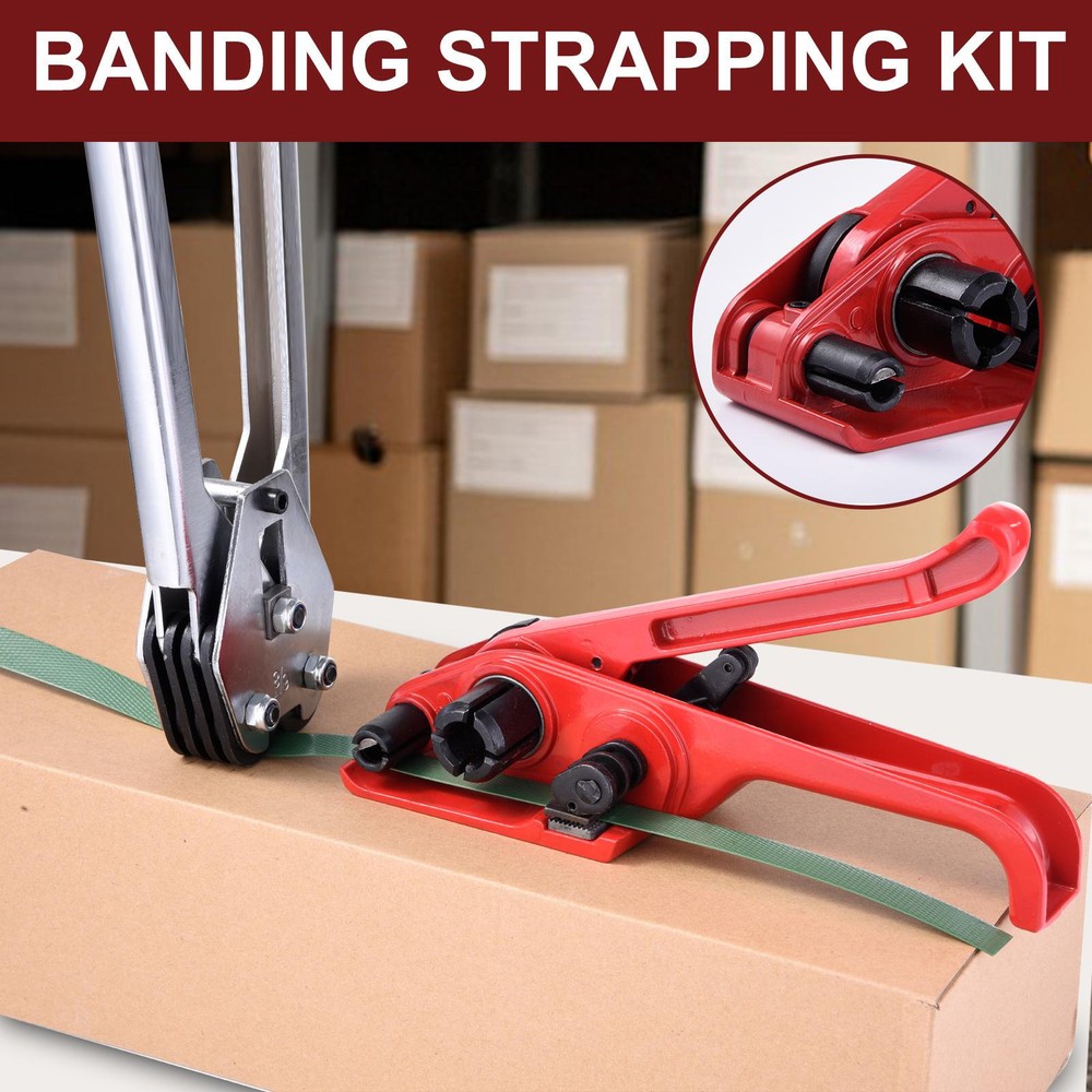 Banding Strapping Kit Multipurpose Packaging Tool Strapping Tensioner 2000ft