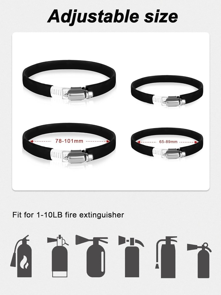 Quick Release UTV Fire Extinguisher Mount Kits, Adjustable Roll Bar Fire Extingu