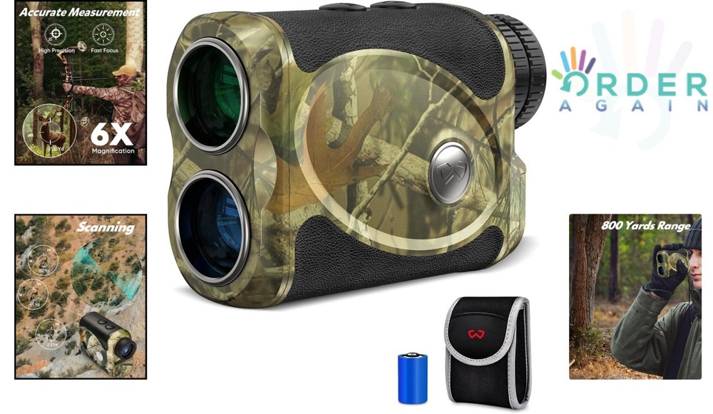 Hunting Rangefinder Laser 800Yards Bow Mode Angle Height Horizontal Lock