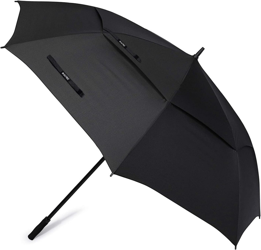 72" Oversized Golf Umbrella - Automatic Open, Windproof, Heavy Duty, Black
