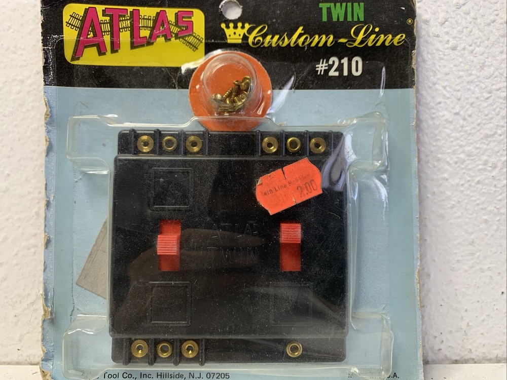 Atlas HO N Scale Custom Line Twin Control Switch stock #210 controller
