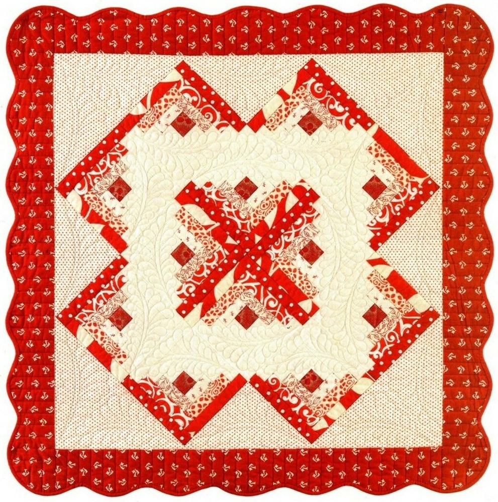 Concentric Squares Quilt Pattern Pieced MF