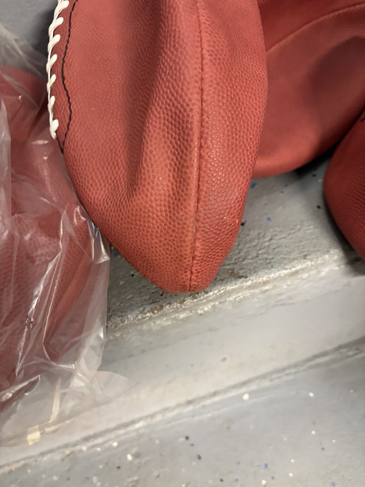 Practice Footballs Real Leather Factory Defect Lot x5 Football Non Regulation