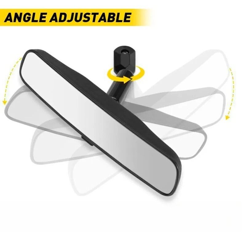 Universal Inner Inside Interior 10 Inch Rearview Rear View Mirror + Adhesive Kit