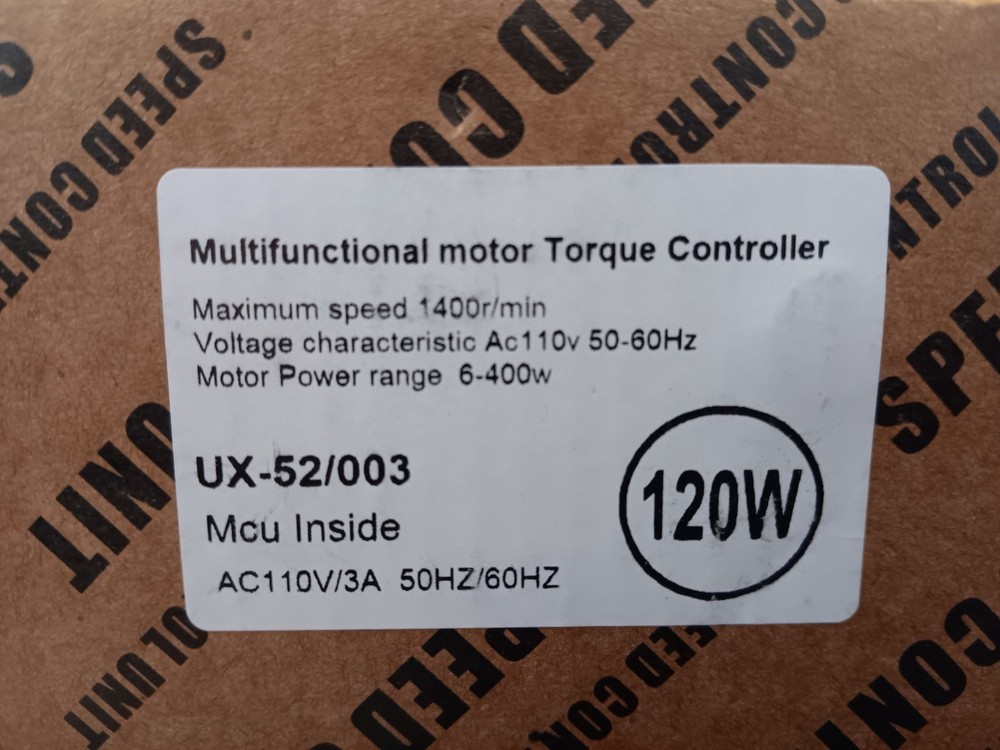 110V Single Phase Induction Gear Motor Programmable Digital Speed Controller