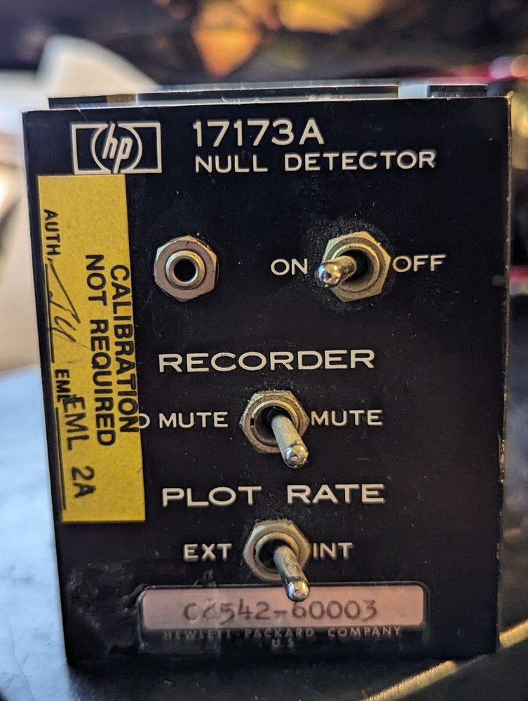 HP HEWLETT PACKARD 17173A NULL DETECTOR