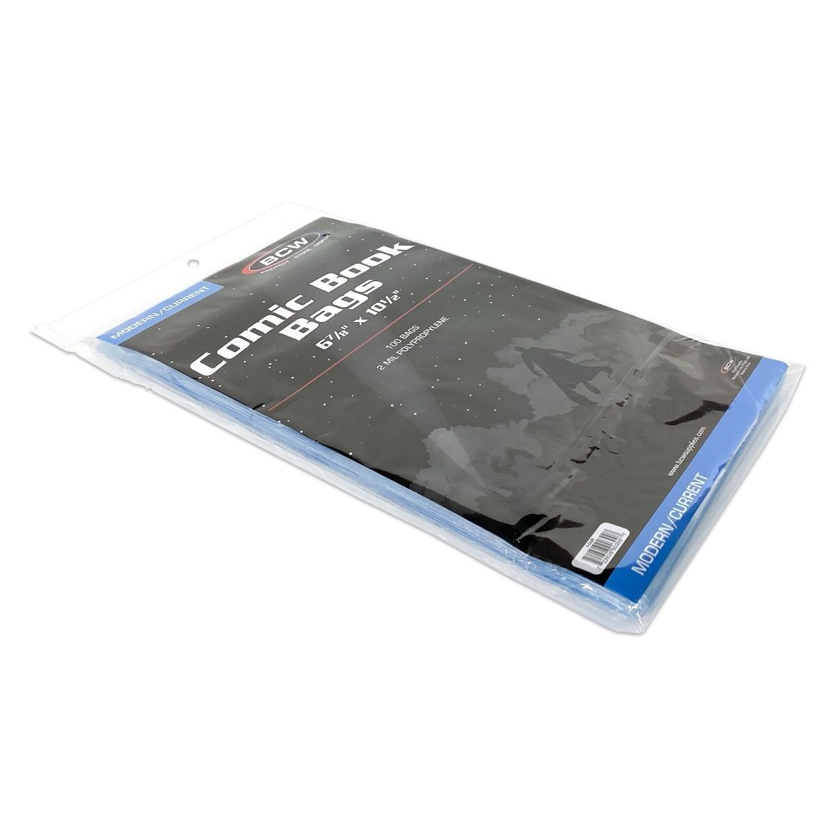 100 - BCW Current Modern 2-Mil Polypropylene Comic Bags 6 ⅞” X 10 ½” Acid Free