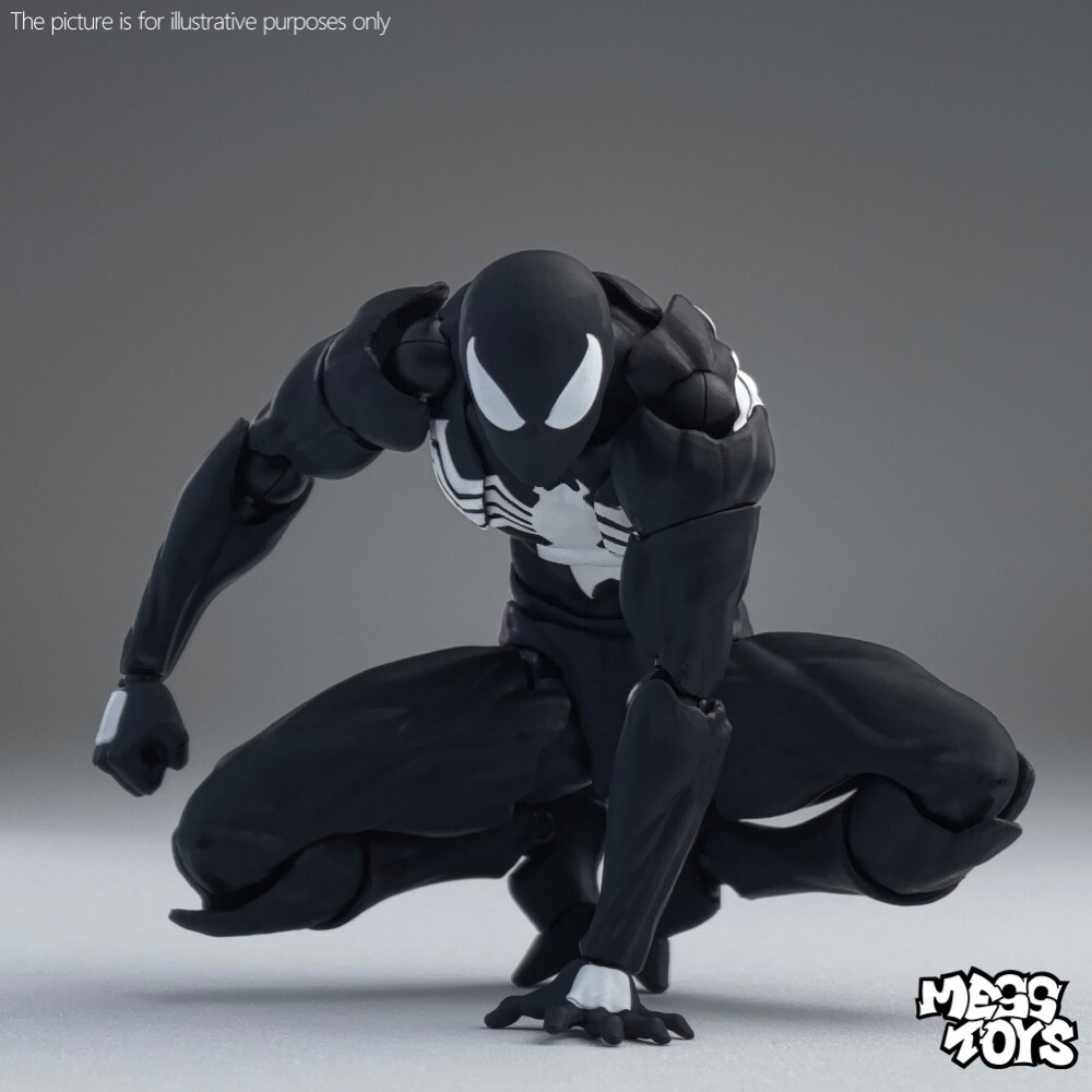 CT Toys Messtoys Symbiote Spider-Man Black Spider Action Figure Boxed (US STOCK)