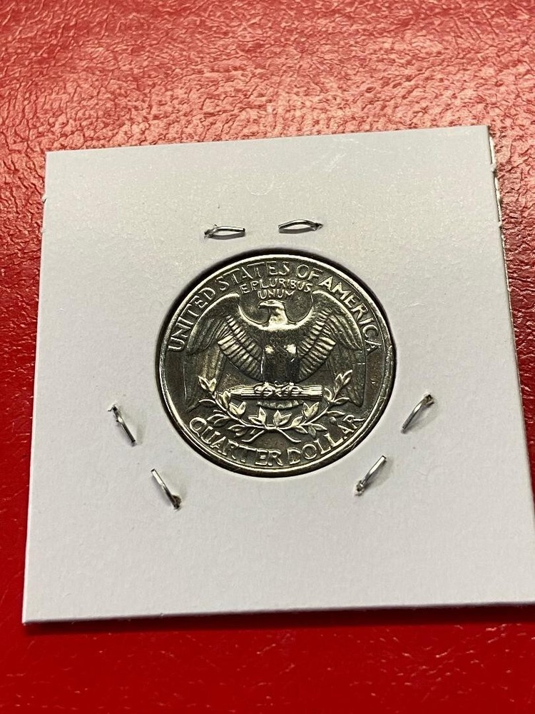 1977 WASHINGTON QUARTER MAJOR AIR BUBBLE ON FRONT, UNIQUE DEFECT