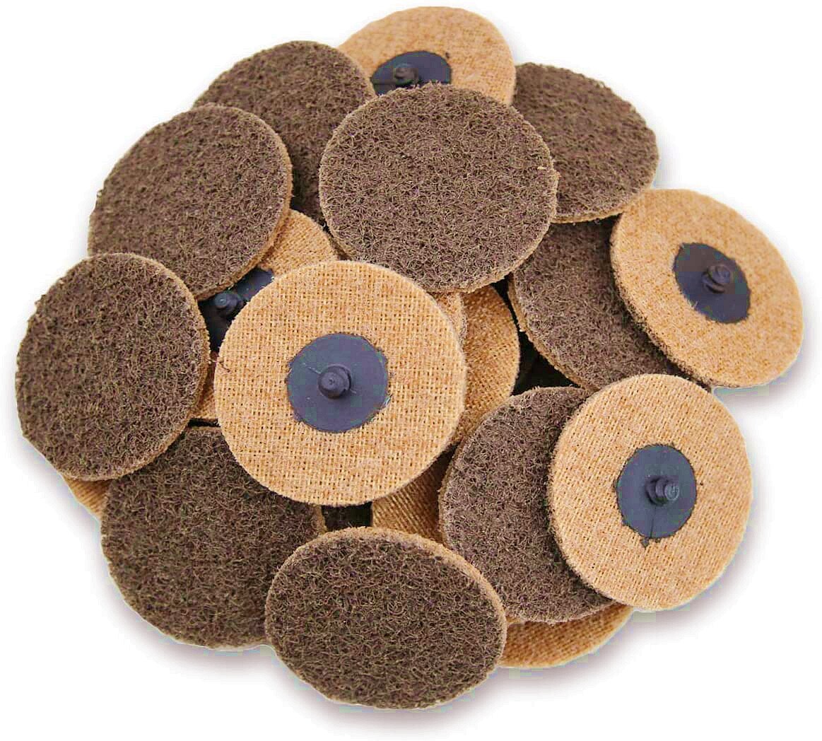 25x 3 inch Coarse Surface Conditioning Disc Roll Lock Quick Change Sanding Discs