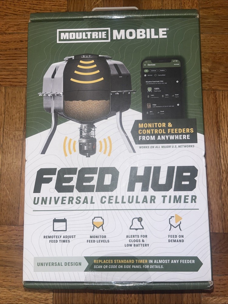 Moultrie Mobile Feed Hub Universal Cellular Timer - New, Free Shipping!!!