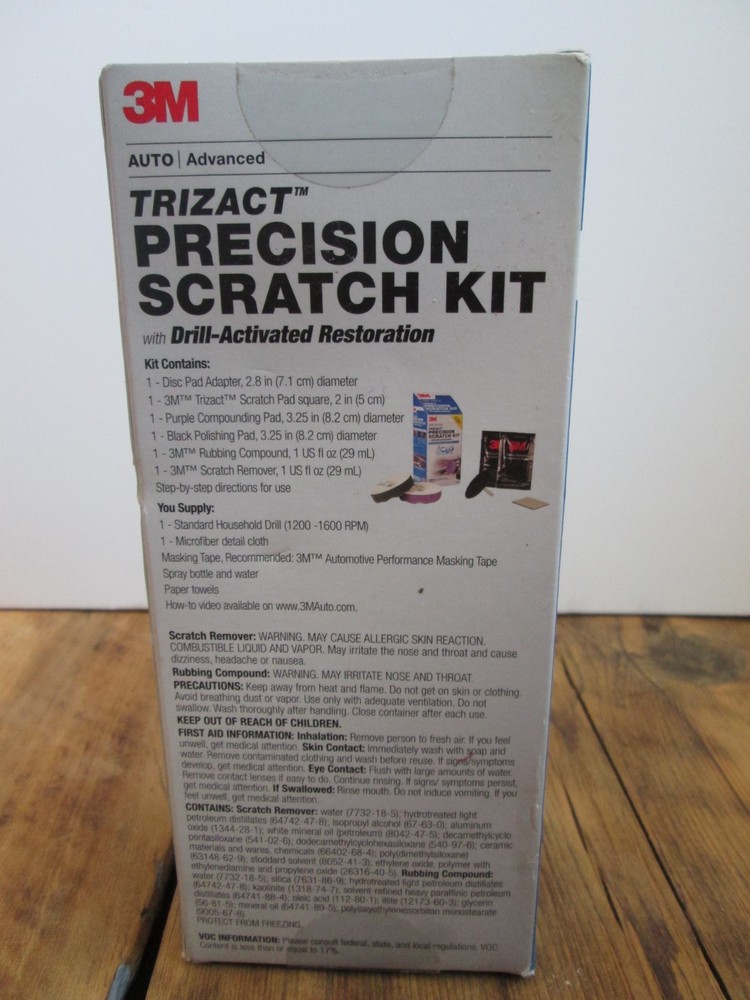 NEW 3M Trizact Precision Scratch Kit AUTO Advanced Drill Activated #39147