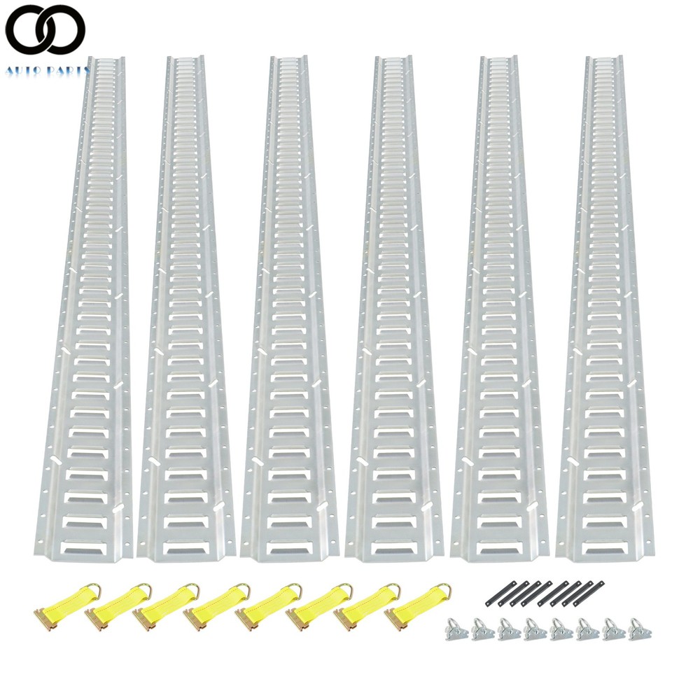 For Trucks Durable 30 Pack 8' E Track Tie Down Rail Kit Horizontal Galvanized