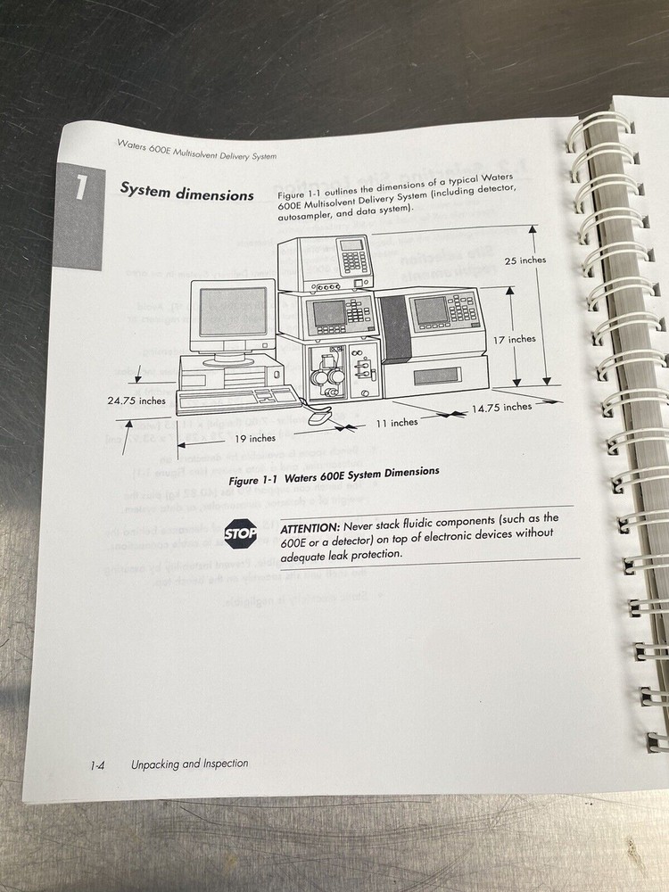Millipore Waters 600E Multisolvent Delivery System - Users Guide / Manual