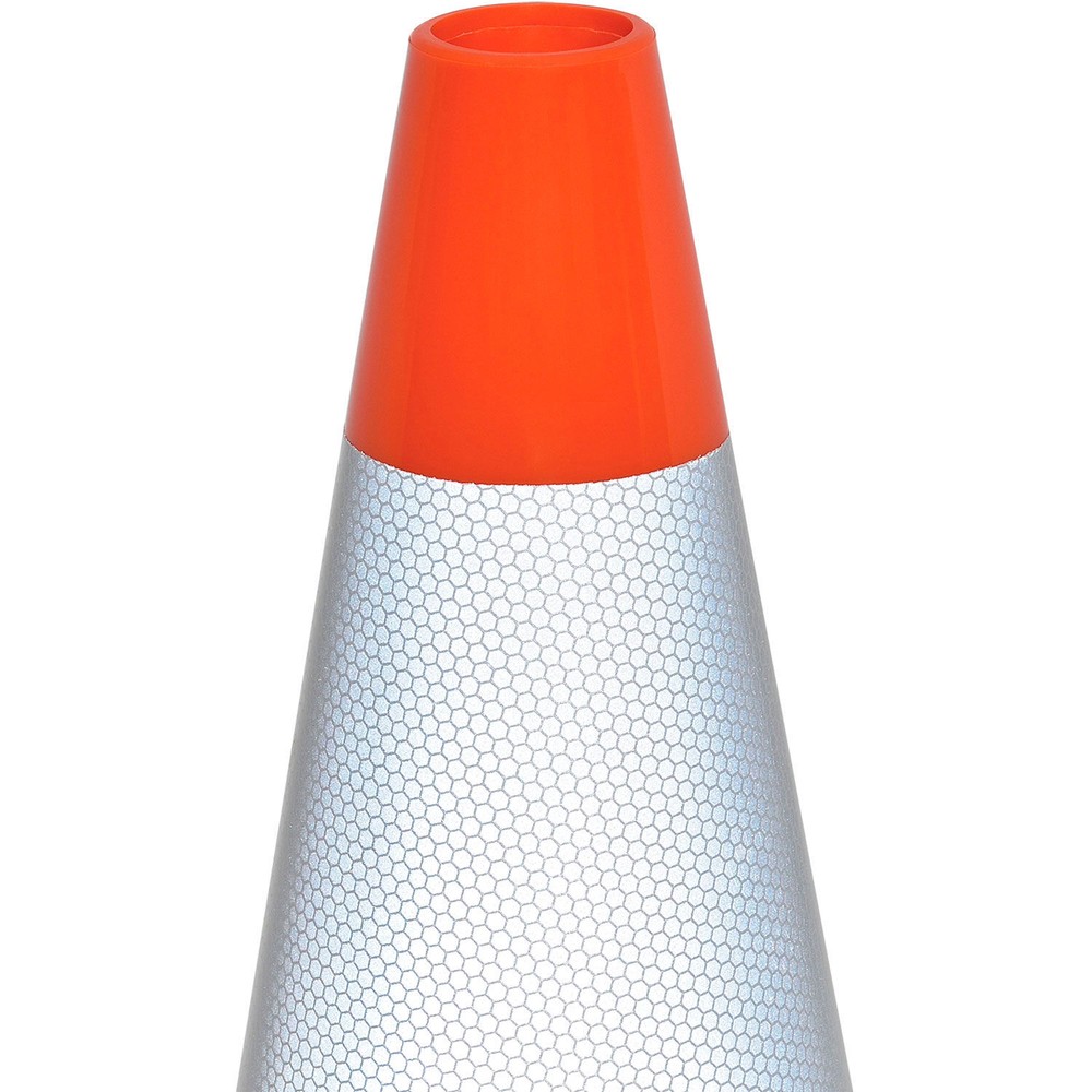28" Reflective Traffic Cone Solid Orange Base 7 lbs