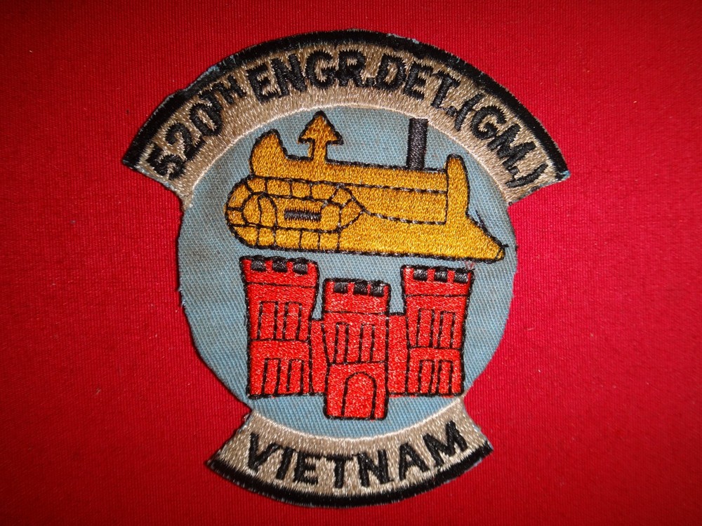 Vietnam War Patch US 520th ENGINEER DETACHMENT (GM) VIETNAM
