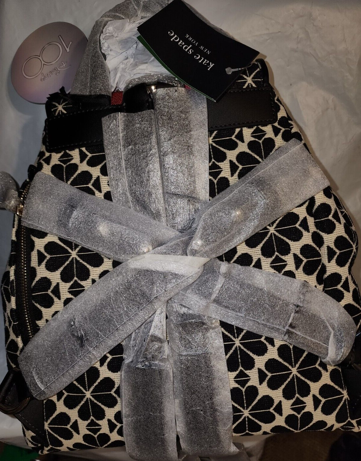 Disney X Kate Spade Mickey Minnie Mouse Flower Jacquard Backpack