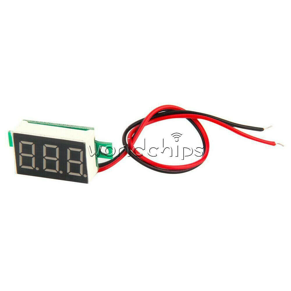 DC 4.7-30V 0.36" 2 Wire LED Digital Panel Volt Meter Voltage Voltmeter Car Motor