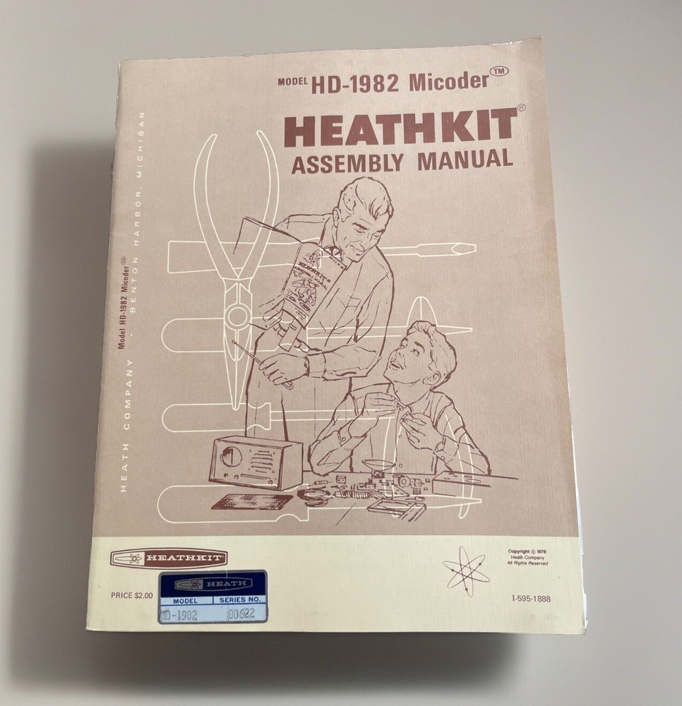 ASSEMBLY MANUAL INSTRUCTIONS for HEATHKIT HD-1982 MICODER