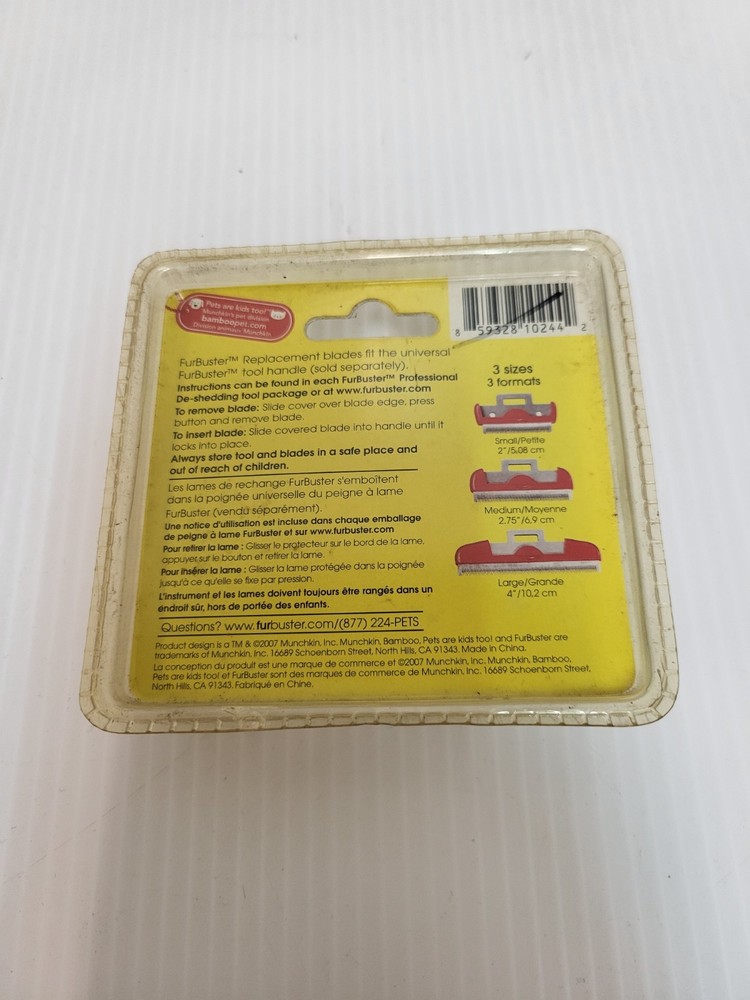 Furbuster Replacement Blade & Cover - Size Small Red