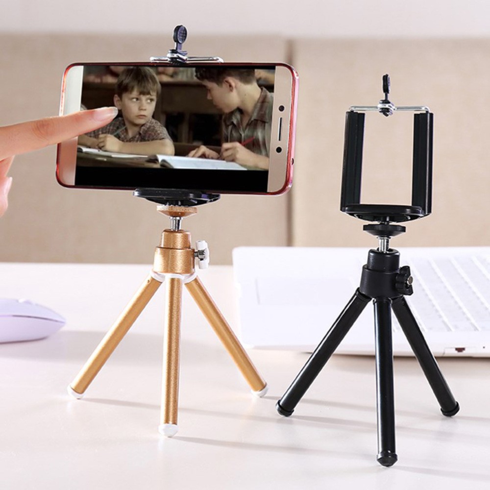 Phone Camera Stand Compact Tripod Tablet Holder Telescopic Support