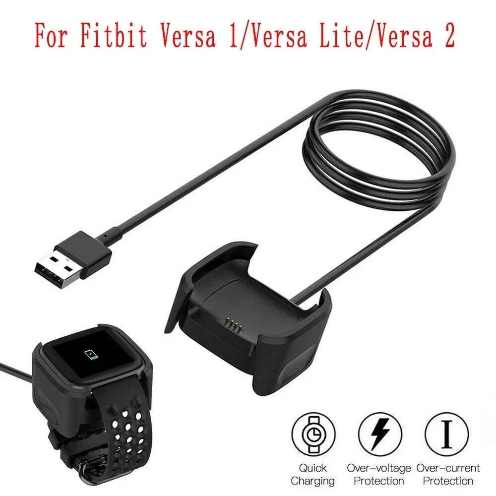 For Fitbit Versa / Versa Lite / Versa 2 USB Charger Charging Power Dock Cradle
