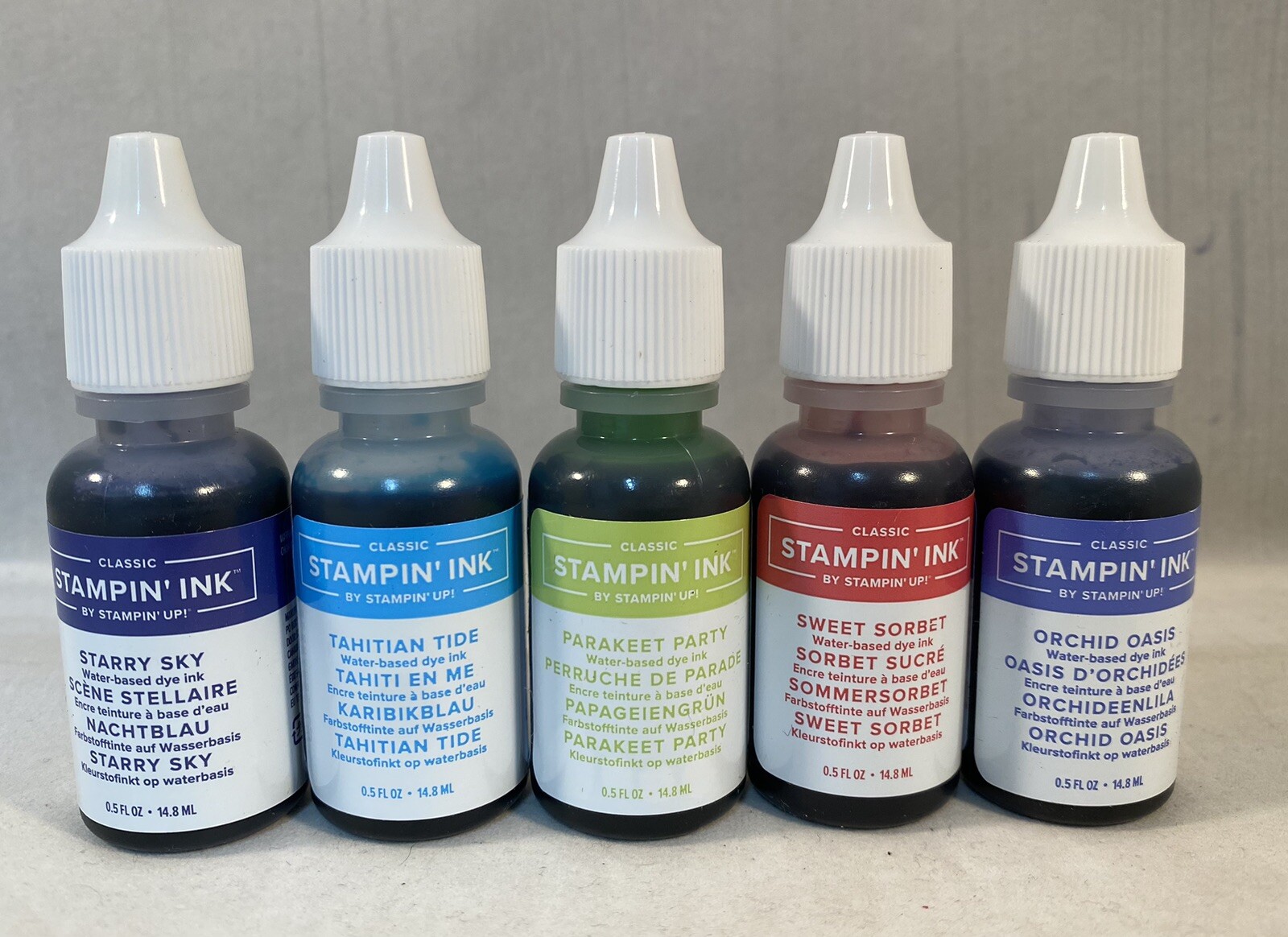 2022-2024 IN COLOR Reinkers by Stampin Up Classic Ink Refill Reinker 5 Total A24