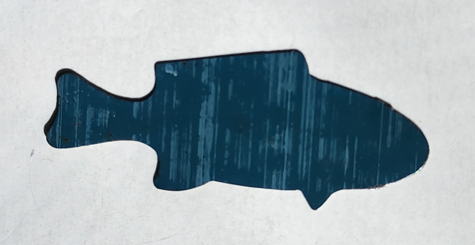 Vintage Premium Cracker Jack Prize Tin Litho Fish Marked Japan Toy