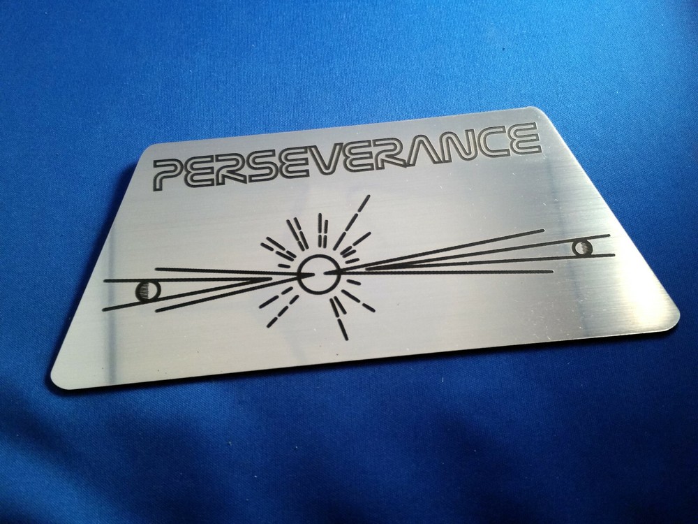 Perseverance Mars Rover Commemorative Plaque