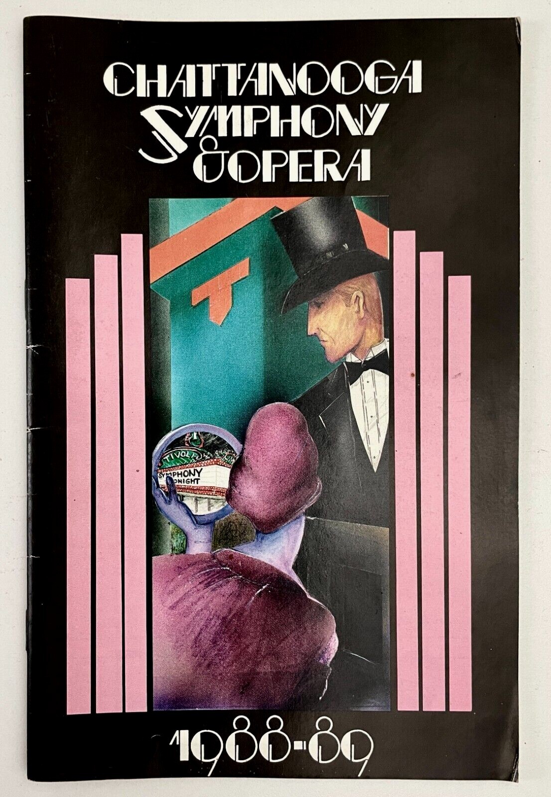 1988-1989 Season Chattanooga Symphony Opera Vintage Playbill Tennessee Ads