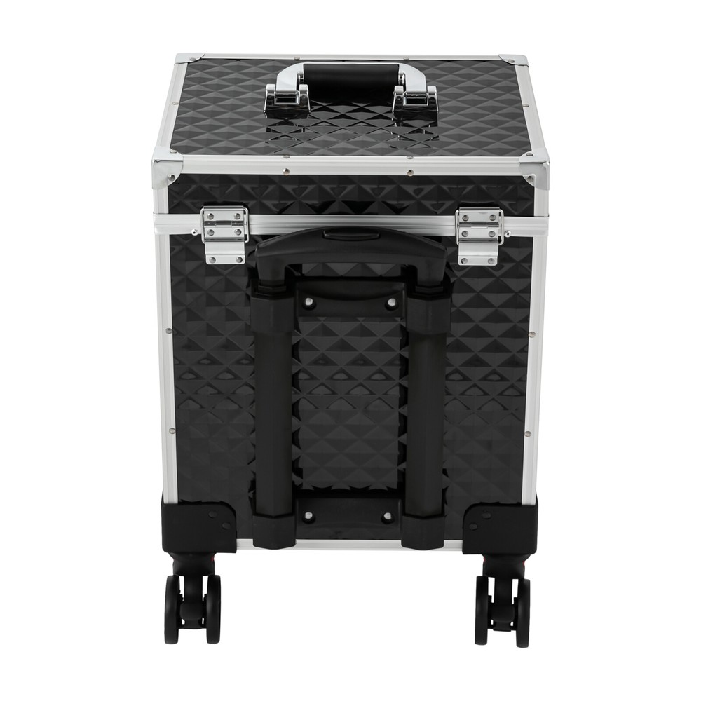 Professional Rolling Makeup Case Train Case Cosmetic Trolley Cosmetic Organizer
