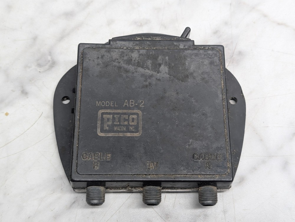 Vintage Pico Model AB-2 Cable Television 2 Input TV Selector Switch