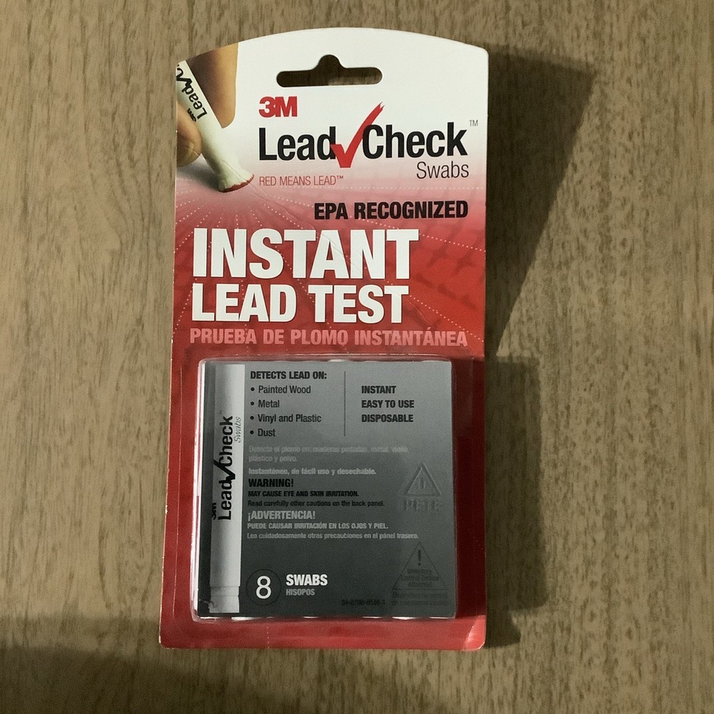 New 3M Lead Check Swabs Test Kit EPA Recognized 8 Tests in Sealed Package