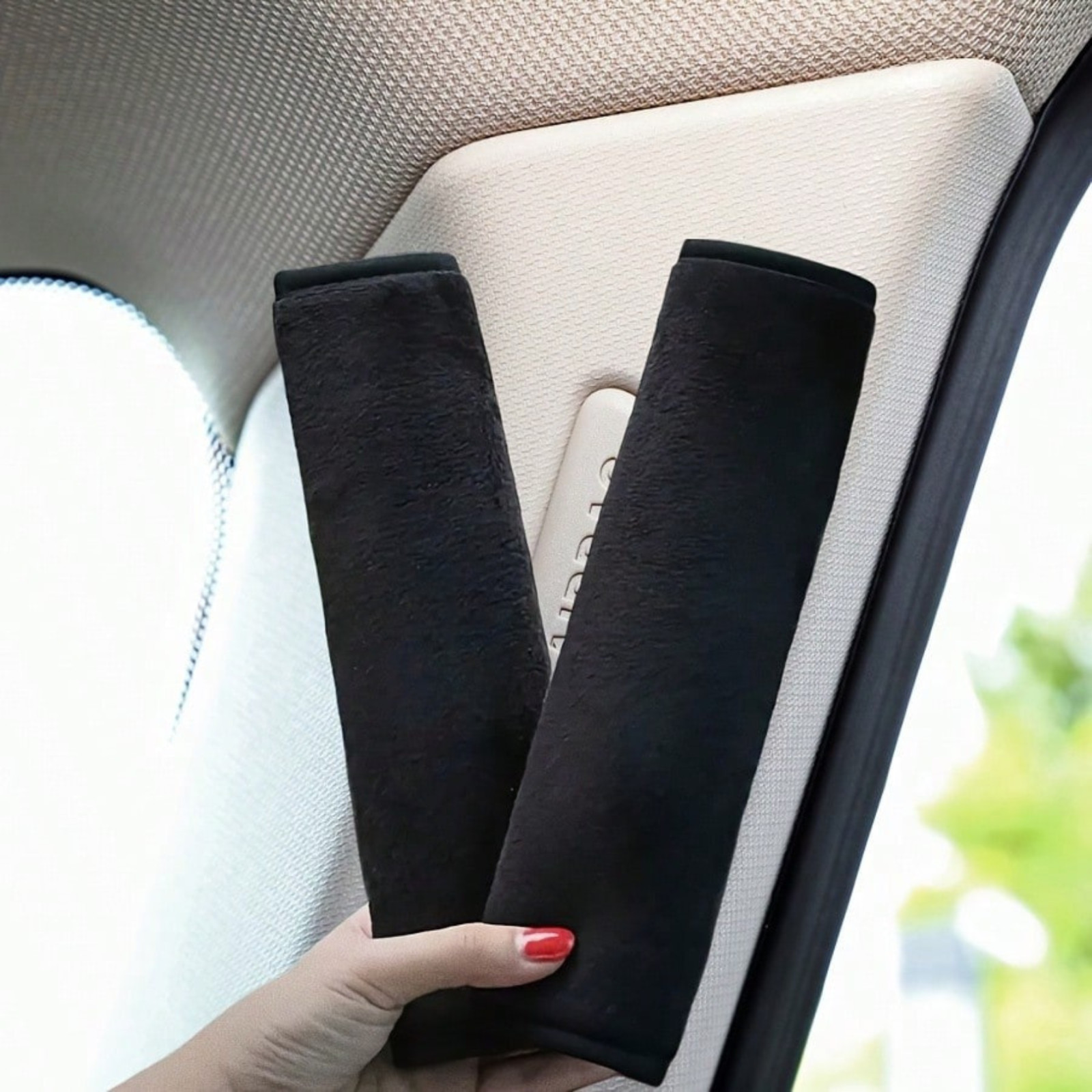 2P Comfortable Seat Belt Covers Auto Shoulder Soft Plush Pad Car Accessories NEW