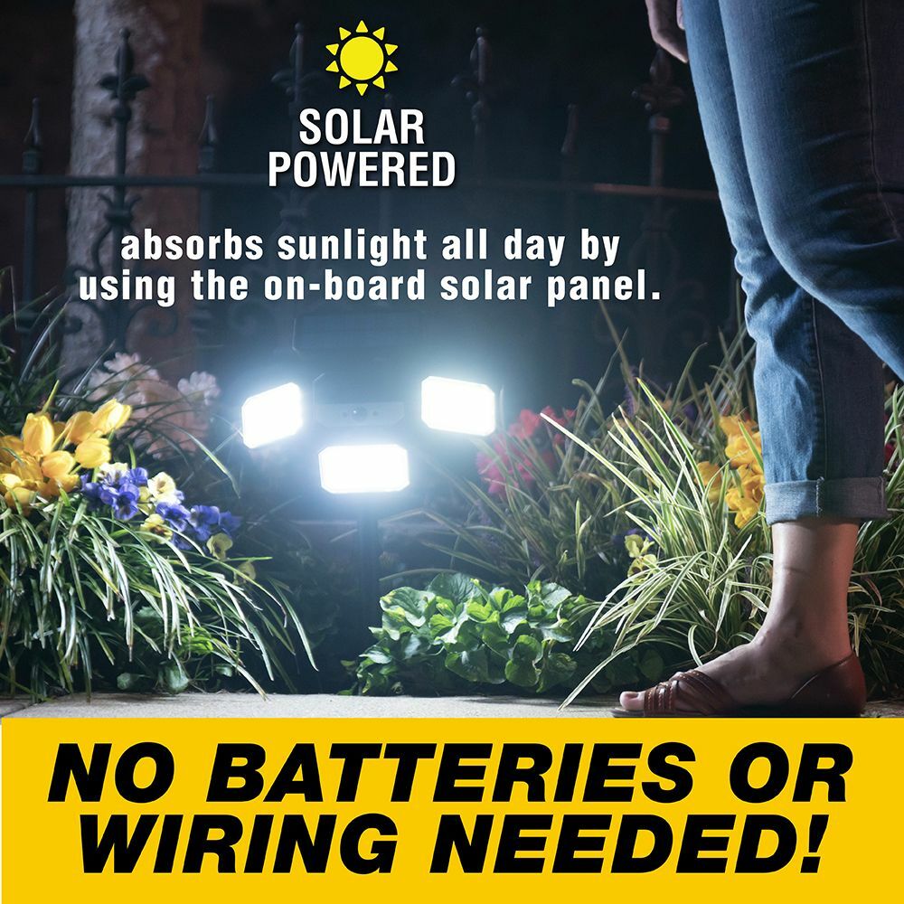 Bell + Howell Bionic Floodlight Motion Sensing Outdoor Light with Remote Control