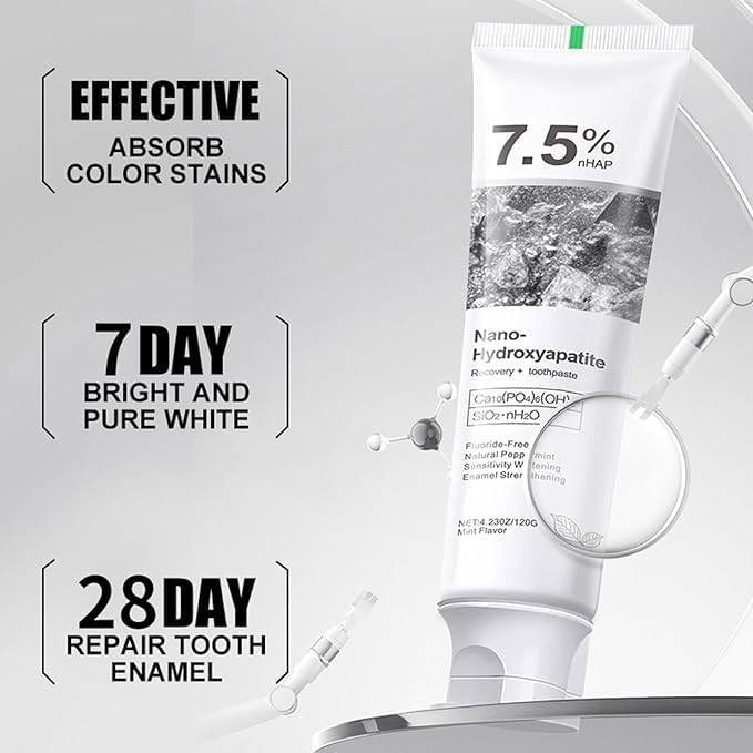 Hydroxyapatites Toothpaste, Deep Cleansing Toothpaste, Advanced Enamel Protectio