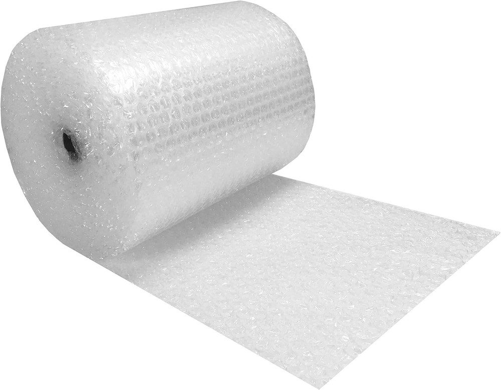 Perforated Bubble Cushioning Wrap - Medium 5/16", 24" x 100' Roll, Clear