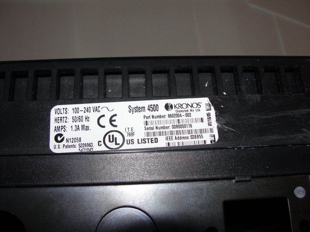 🔥 KRONOS 4500 Digital Badge Time Clocks, Terminal Nice