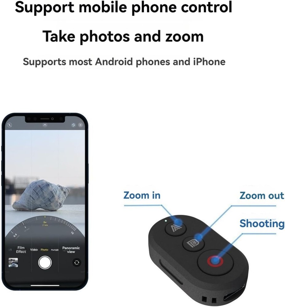 Bluetooth Remote Controller for DJI OSMO 360 & Action Series Cameras