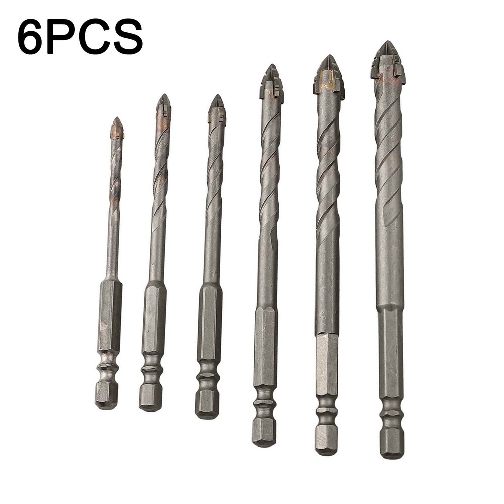 High Performance 6pcs Eccentric Drill Bit Set for Tiles and Hard Plastics
