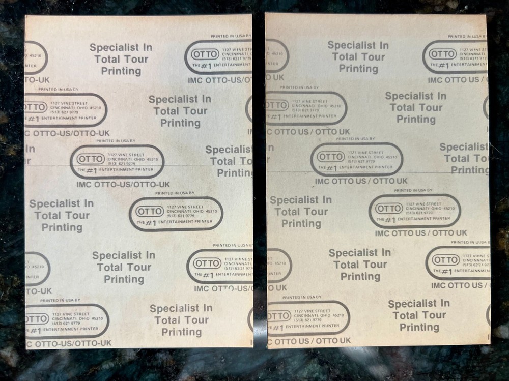 Ace Frehley Backstage Satin Pass Combo KISS Spaceman 1987 Frehley's Comet OTTO