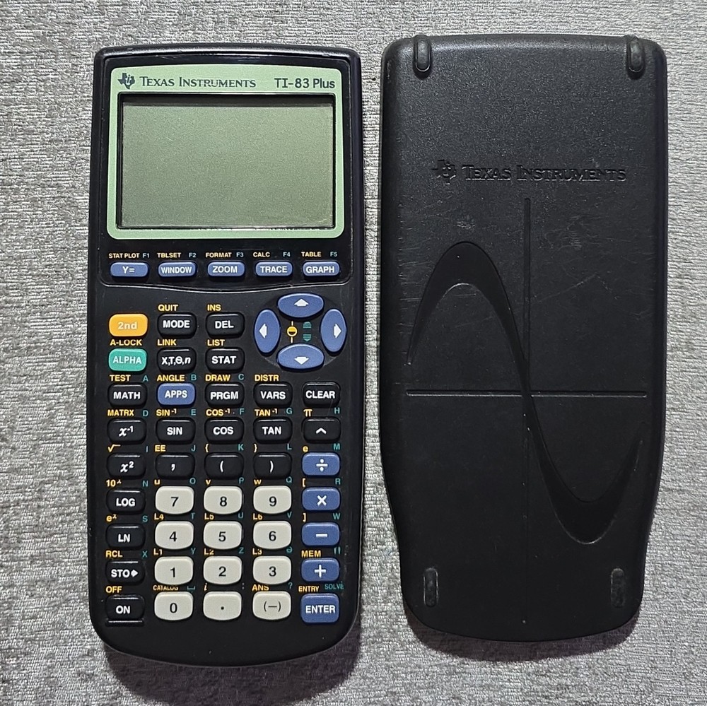 Texas Instruments TI-83 Plus Graphing Calculator Tested Works