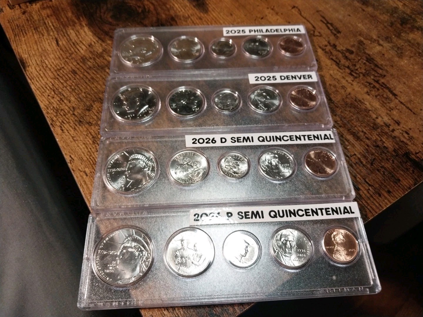 SEMI QUINCENTENIAL P/D 2026 WITH 2025 CENT  AND A SET OF  2025 P/D IN HOLDERS