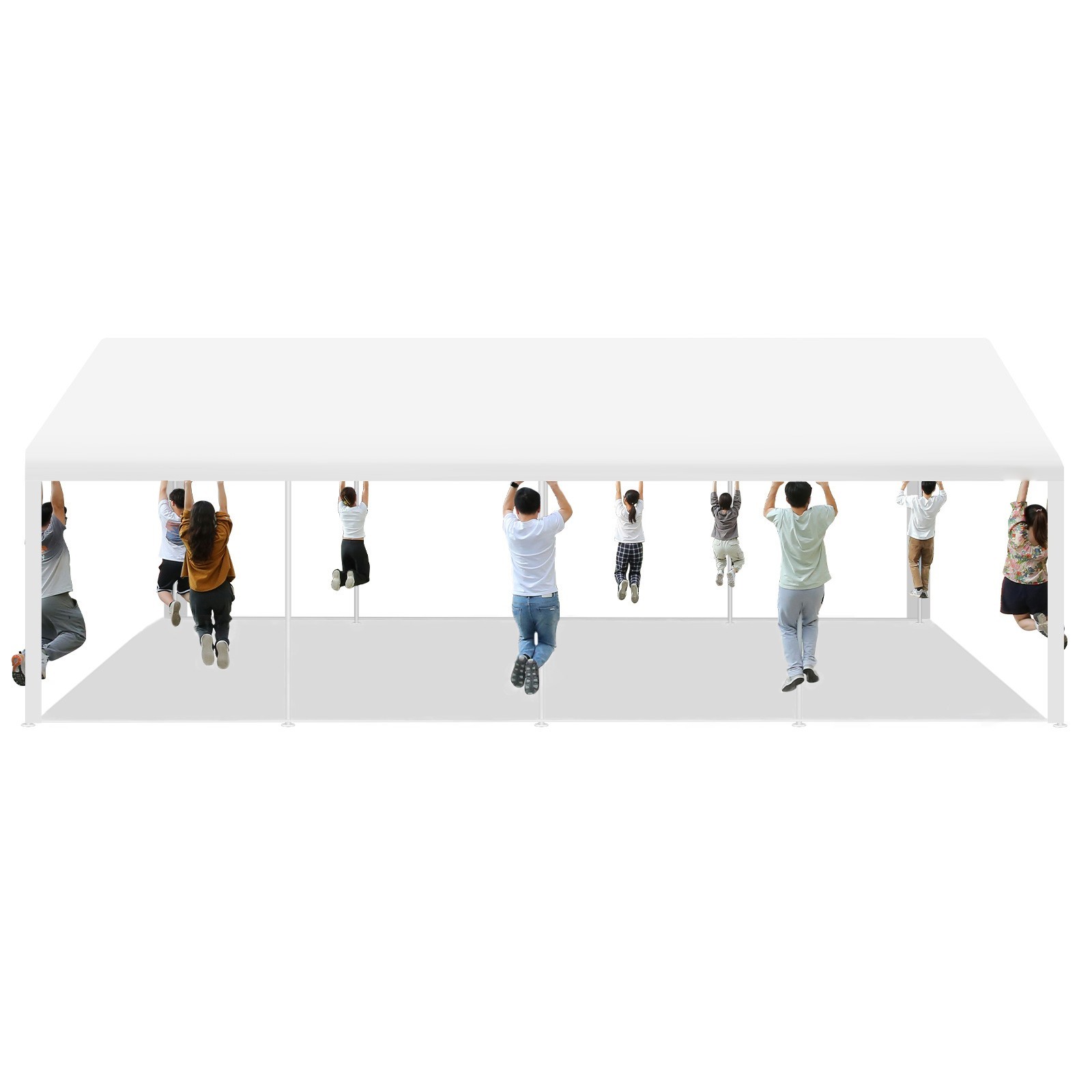 13'x26' Heavy Duty Wedding Party Tent Outdoor Gazebo Canopy Tent Removable Walls